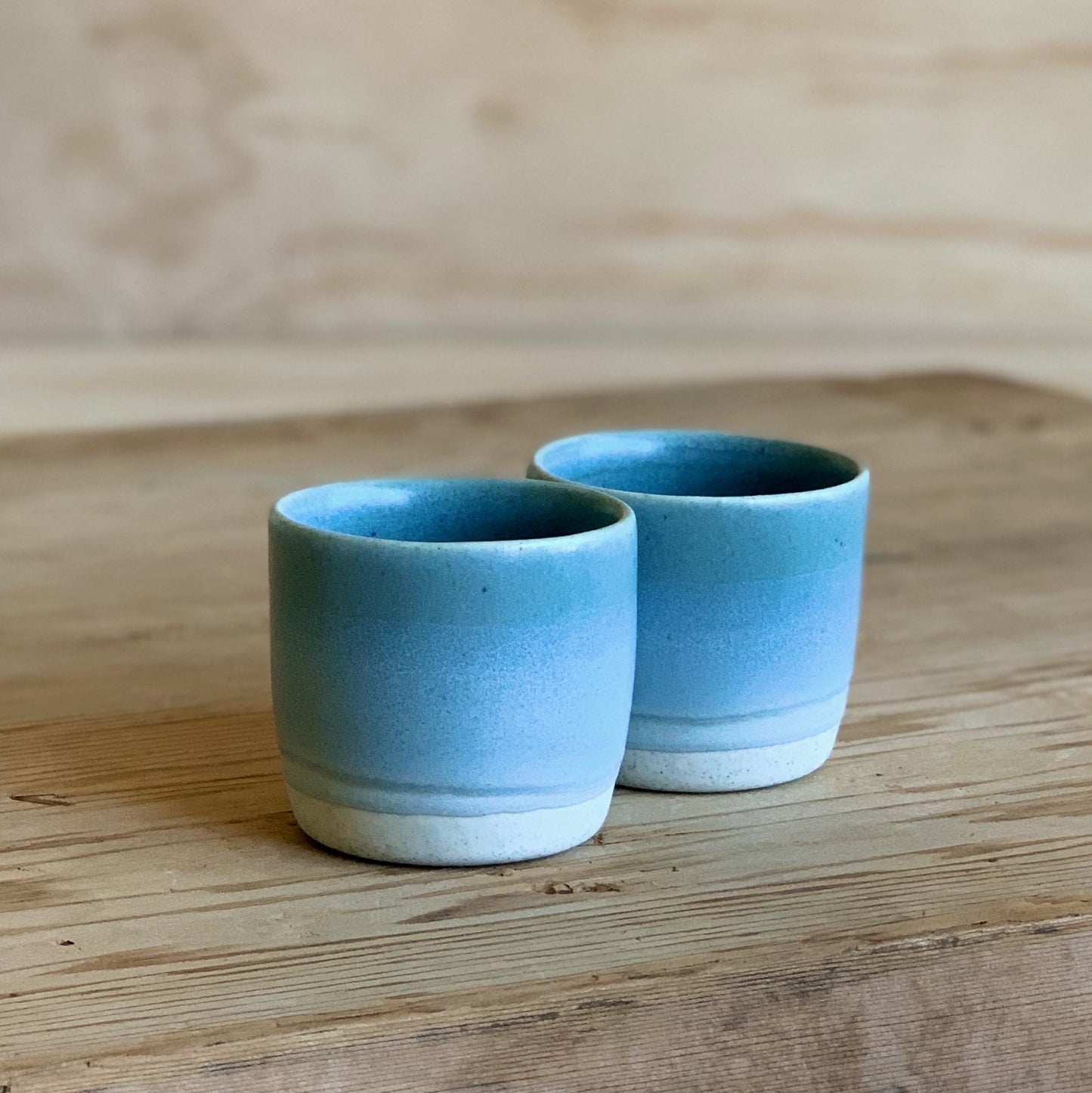 Espresso Cup Ocean & Sky Blue - handmade ceramics Henry & Tunks , made in Maitland NSW