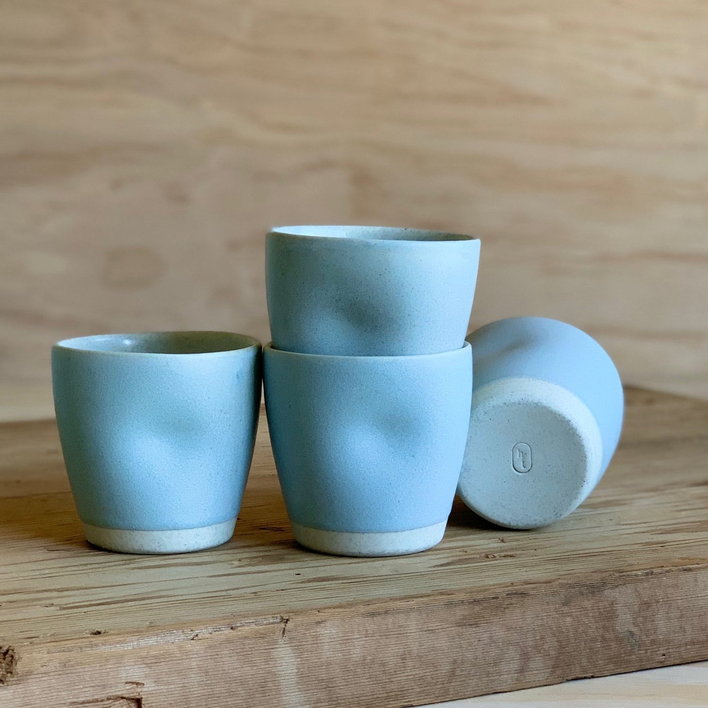 Latte Cup Sky Blue - handmade ceramics Henry & Tunks , made in Maitland NSW