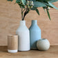 Bottle Vase White Speckle - handmade in the Henry & Tunks ceramic studio, Maitland NSW