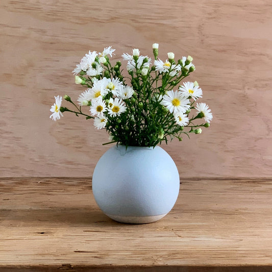 Bud Vase Sky Blue - handmade ceramics Henry & Tunks , made in Maitland NSW