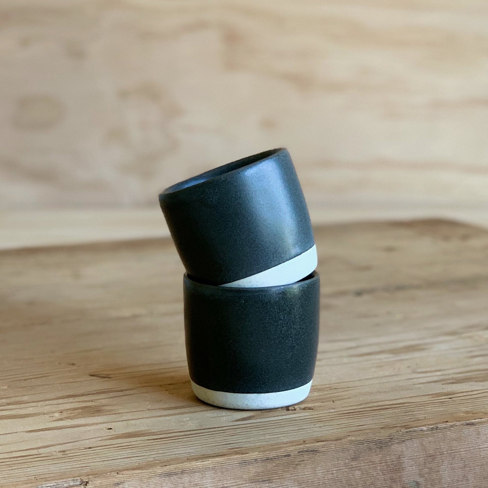 Espresso Cup Graphite - handmade in the Henry & Tunks ceramic studio, Maitland NSW