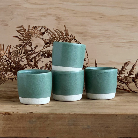 Espresso Cup Sage - handmade ceramics Henry & Tunks , made in Maitland NSW