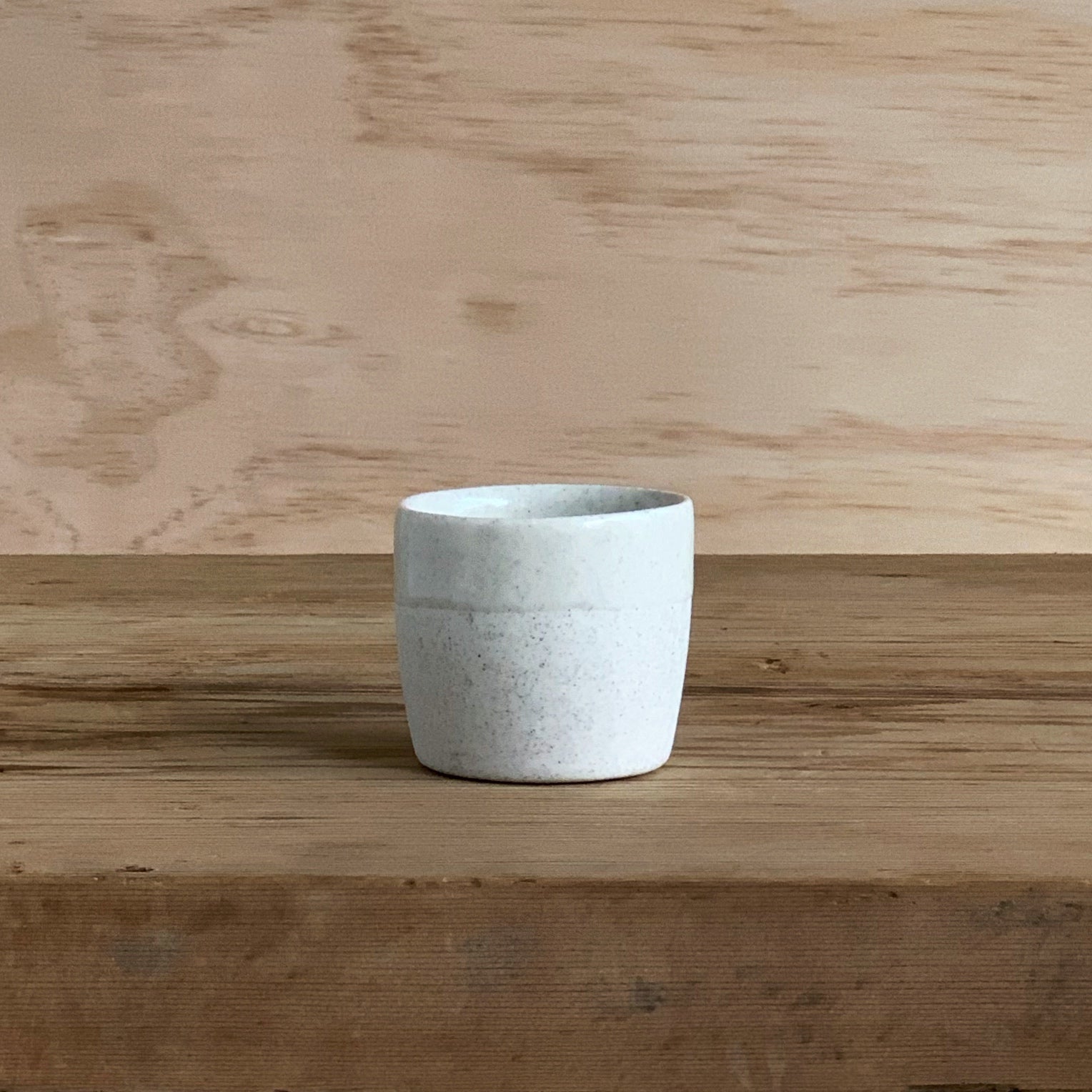 Espresso Cup White Speckle - handmade ceramics Henry & Tunks , made in Maitland NSW