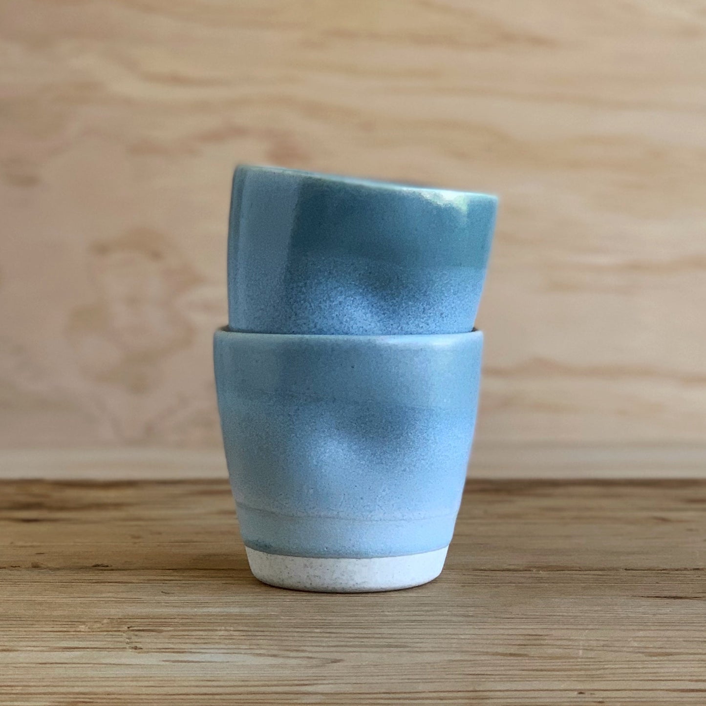 Latte Cup Ocean & Sky Blue - handmade ceramics Henry & Tunks , made in Maitland NSW