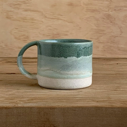 Mug Sage & Sea Foam Green - handmade in the Henry & Tunks ceramic studio, Maitland NSW