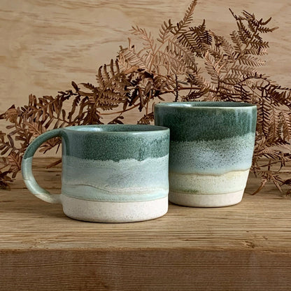 Mug Sage & Sea Foam Green - handmade ceramics Henry & Tunks , made in Maitland NSW