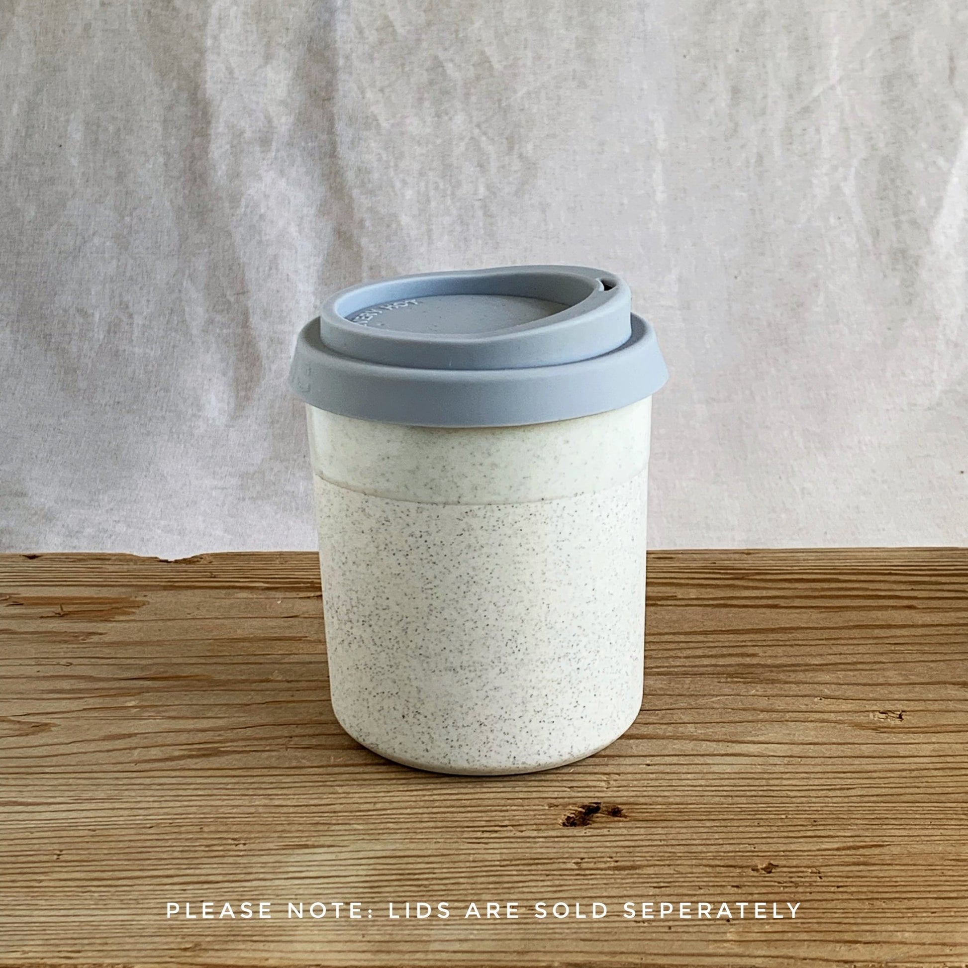 Beaker White Speckle - handmade in the Henry & Tunks ceramic studio, Maitland NSW