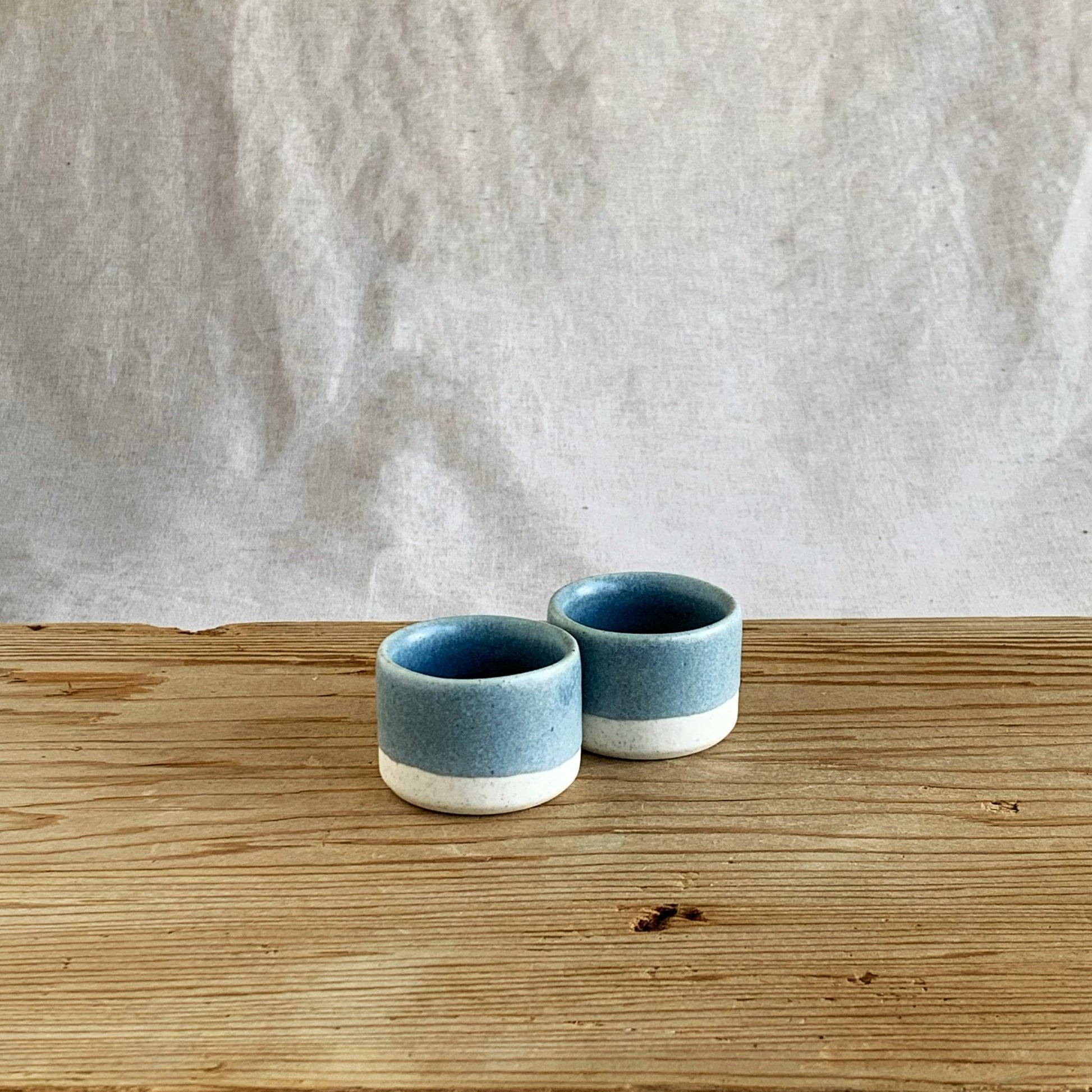 'Small One' Egg Cup Ocean - handmade in the Henry & Tunks ceramic studio, Maitland NSW