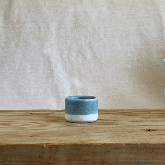 'Small One' Egg Cup Ocean - handmade in the Henry & Tunks ceramic studio, Maitland NSW