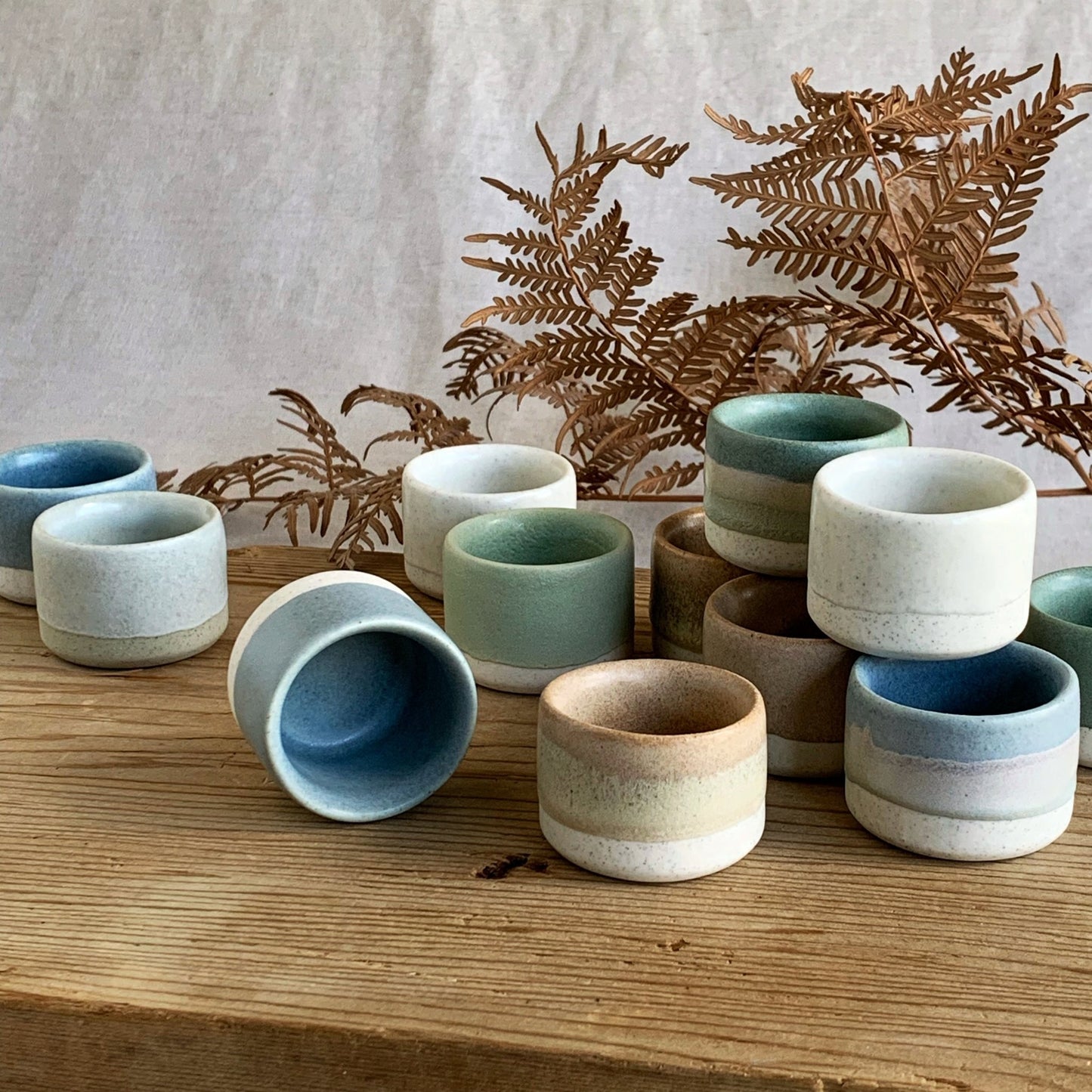 'Small One' Egg Cup Toffee - handmade in the Henry & Tunks ceramic studio, Maitland NSW